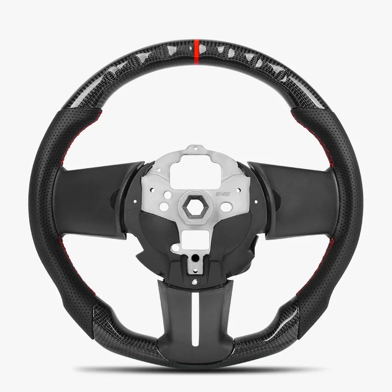 Carbon Fiber Steering Wheel for Ford Mustang 2010-2014 -2