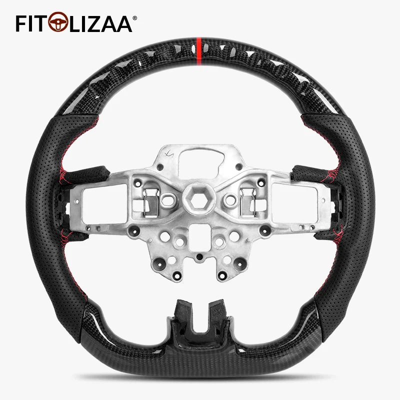 Carbon Fiber Steering Wheel for Ford Mustang 2015-2017 -2