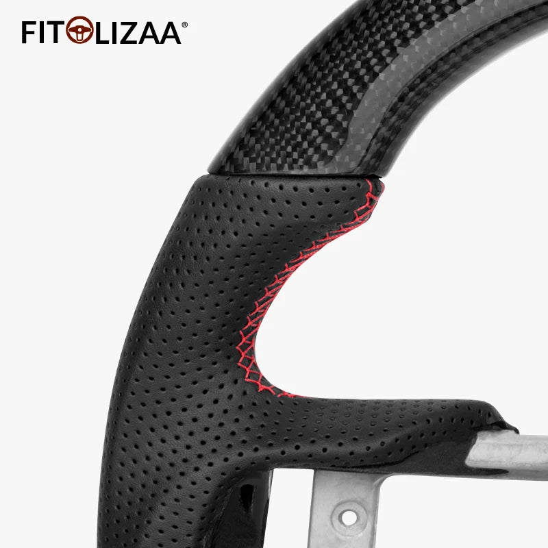 Carbon Fiber Steering Wheel for Ford Mustang 2015-2017 -4