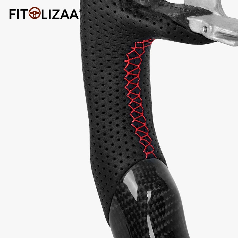 Carbon Fiber Steering Wheel for Ford Mustang 2015-2017 -5