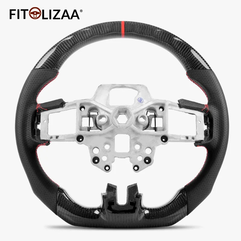 Carbon Fiber Steering Wheel for Ford Mustang 2018-2022 -2