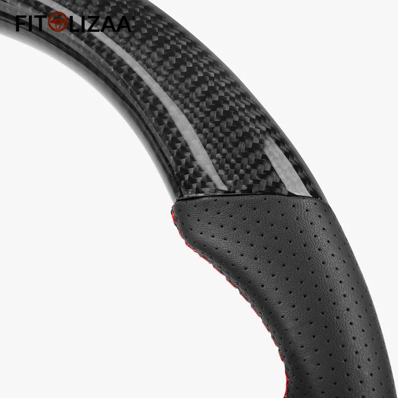 Carbon Fiber Steering Wheel for Ford Mustang 2018-2022 -4