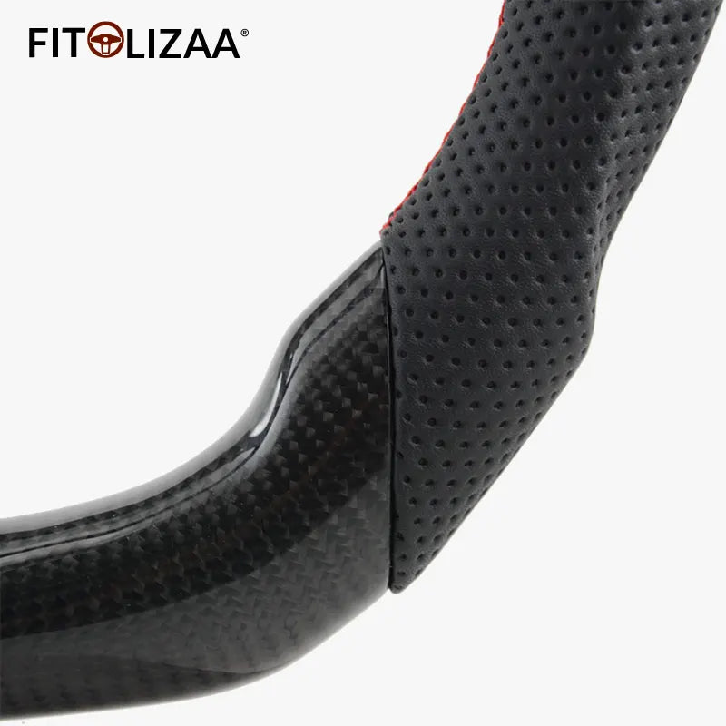 Carbon Fiber Steering Wheel For Jeep Wrangler JK/JKU Rubicon 2011-2017 Grand Cherokee 2011-2013 -4