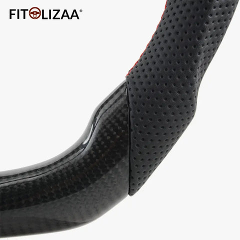 Carbon Fiber Steering Wheel For Jeep Wrangler JK/JKU Rubicon 2011-2017 Grand Cherokee 2011-2013 -4