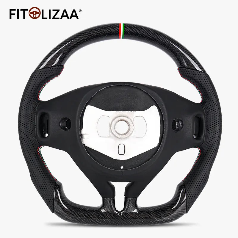 Carbon Fiber Steering Wheel Wheel For Maserati Levante 2016-2024 Quattroporte 2013-2024 Ghibli 2014-2024 -2