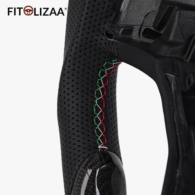 Carbon Fiber Steering Wheel Wheel For Maserati Levante 2016-2024 Quattroporte 2013-2024 Ghibli 2014-2024 -5