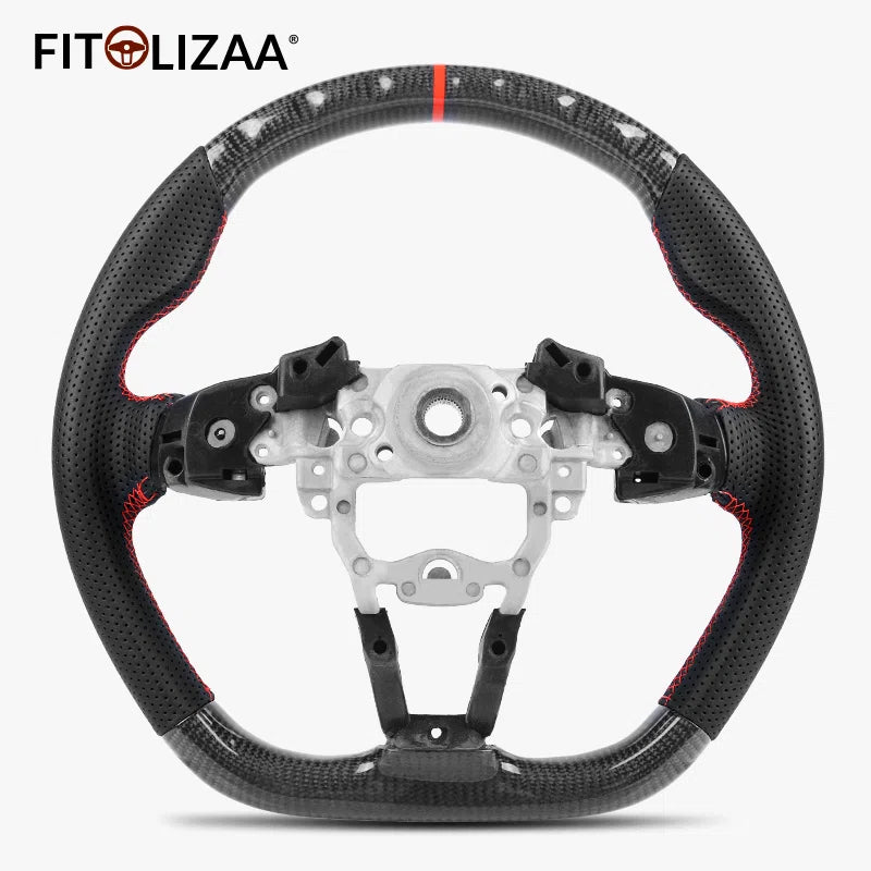 Carbon Fiber Steering Wheel for Mazda MX-5 2015-2024 Fiat 124 Spider 2016-2024 -2