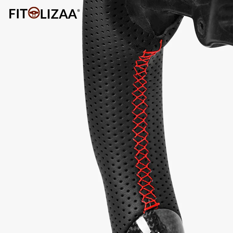 D-Shaped Carbon Fiber Steering Wheel For Toyota Camry 2018-2023 - Flat Bottom Racing Style