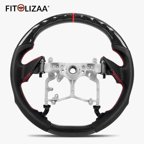 Carbon Fiber Steering Wheel for Toyota Land Cruiser Prado FJ150 2010-2016 Tundra 2014-2022 Tacoma 2014-2023 4runner 2010-2023 Sequoia 2012-2022 -2