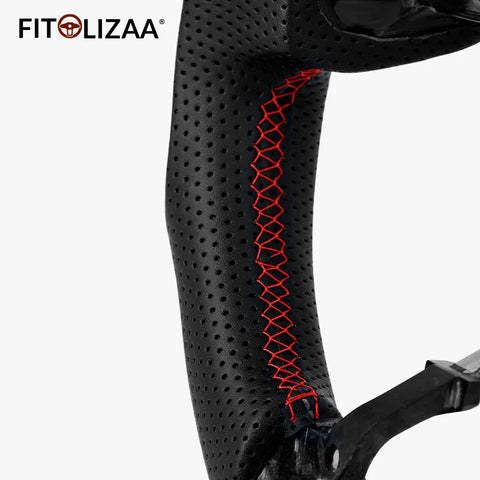 Carbon Fiber Steering Wheel for Toyota Land Cruiser Prado FJ150 2010-2016 Tundra 2014-2022 Tacoma 2014-2023 4runner 2010-2023 Sequoia 2012-2022 -5