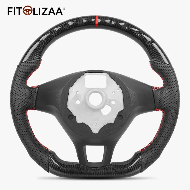 Carbon Fiber Steering Wheel for Volkswagen Polo 2014 Plus -2