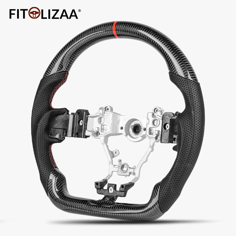 Carbon Fiber Steering Wheel for Subaru WRX STI S4 VAB VAG LEVORG VMG VM4 2015-2022 -3