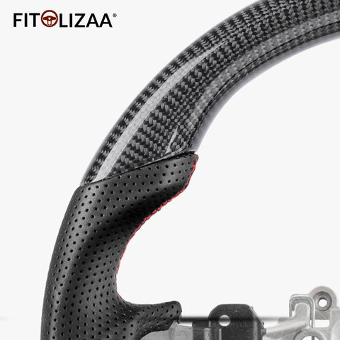 Carbon Fiber Steering Wheel for Subaru WRX STI S4 VAB VAG LEVORG VMG VM4 2015-2022 -4